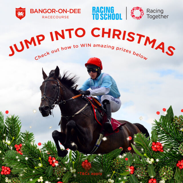 JUMP into Christmas 🎅

To celebrate the festive season we're giving you the chance to WIN incredible prizes including a hospitality package!

We are also delighted to be able share the Christmas cheer this festive season by supporting Racing To School. We are donating the equivalent prize that the winner of this competition will receive to this amazing charity. 

To enter: 
🎄Be sure to follow both Bangor-on-Dee Racecourse & @racingtoschool
🎄Like this post
🎄Tag a friend you would take if you won
🎄For a bonus entry re-share the post to your story

Competition closes midnight 17th December. T&Cs apply