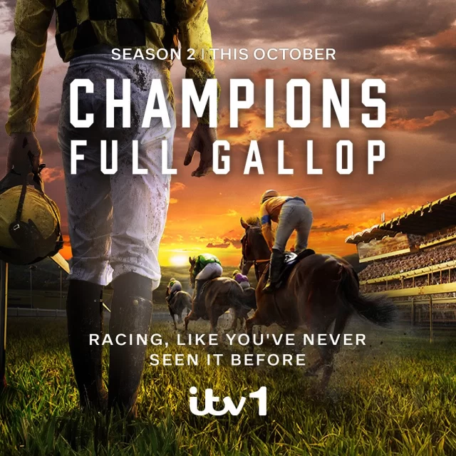 Champions: Full Gallop returns this October on ITV1 and ITVX. Follow the drama, the risks, and the glory of the jumps season.

Series 2 brings even more behind-the-scenes access, with favourites Harry Cobden, Sean Bowen, the Skeltons, Paul Nicholls – plus rising stars like teenage sensation Freddie Gingell.

Don’t miss it.💥